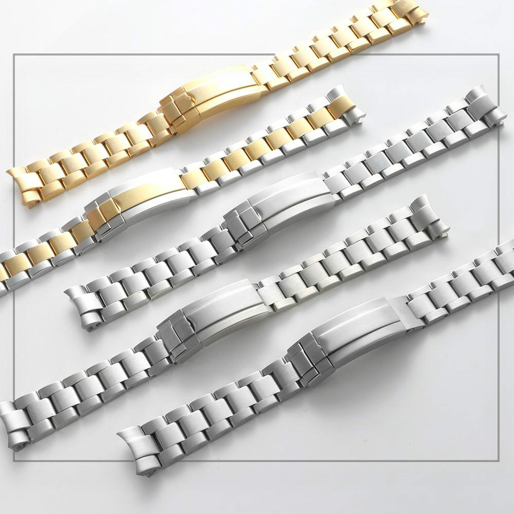 Bband 20mm Band Strap 316L Stainless Steel Bracelet Curved End Sier Watch Accessories Man Wattrap for Submariner 7