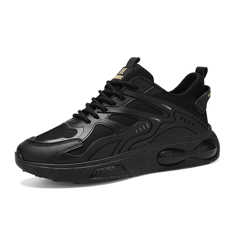 2025 Free shipping designer shoes for mens running shoes black blue Thick soled non slip sports shoes