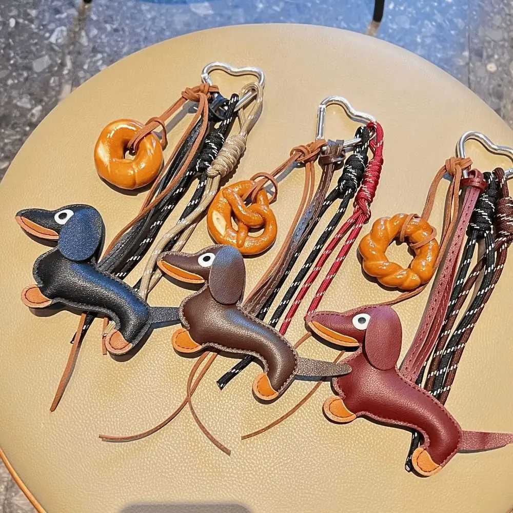 New vintage woven rope bag pendant creative Maillard color key chain pendant Ruth style pendant rope bag accessories Y241216