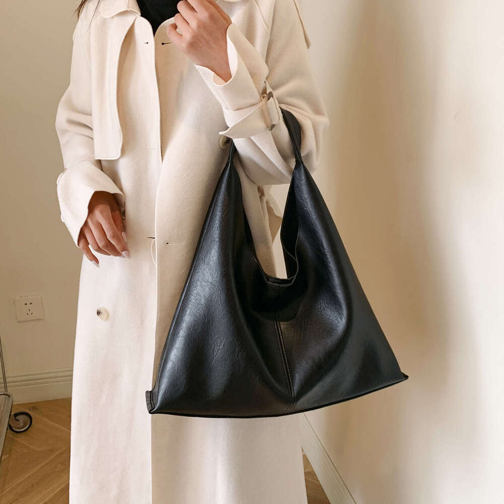 Tote Bags for Women PU Leather Tote Purses Handbags Medium Top Handle Satchel Shoulder Bag Large Capacity Armpit Autumn Basket Soft Surface Simple Sho