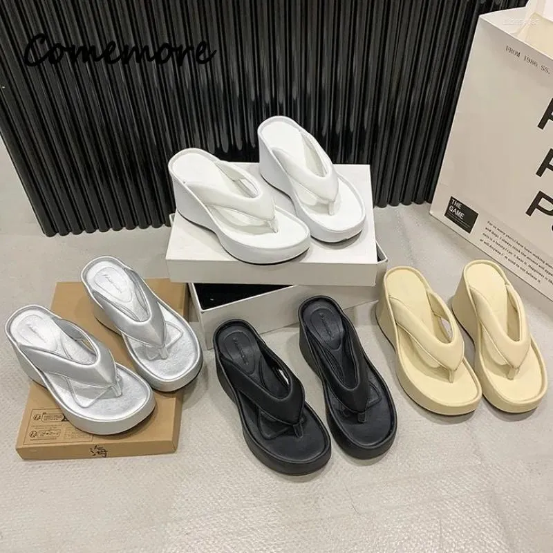 Slippers Est Summer Platform Women Fashion Elegant Outdoor Siery Slides Shoes Ladies Casual Wedges High Heels Sandalias