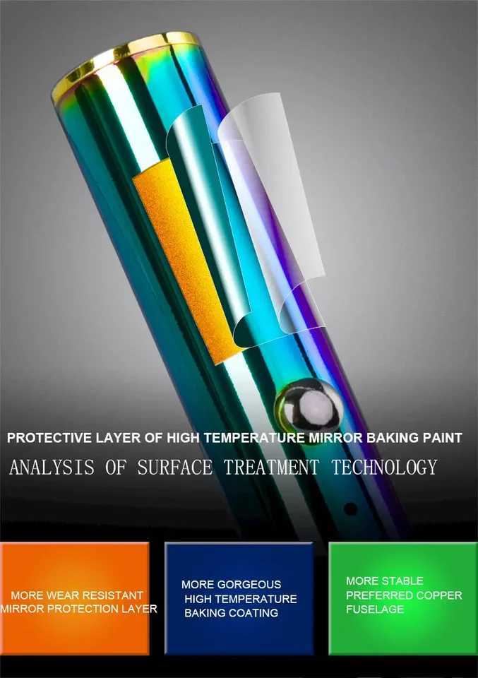 Aenfor 500-510nm blue laser pointer 532nm green laser pointer 650nm red laser built-in USB charging beam pointer pen T241218 - view 4