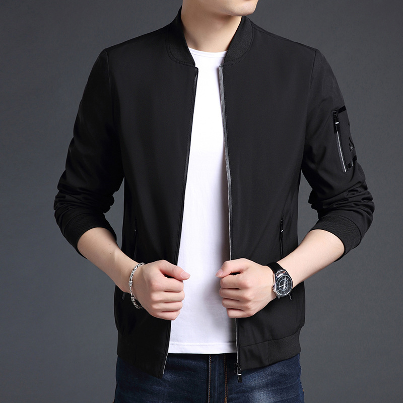 M10174 Large size autumn new men's jacket spring and autumn clothes trendy handsome men's clothing