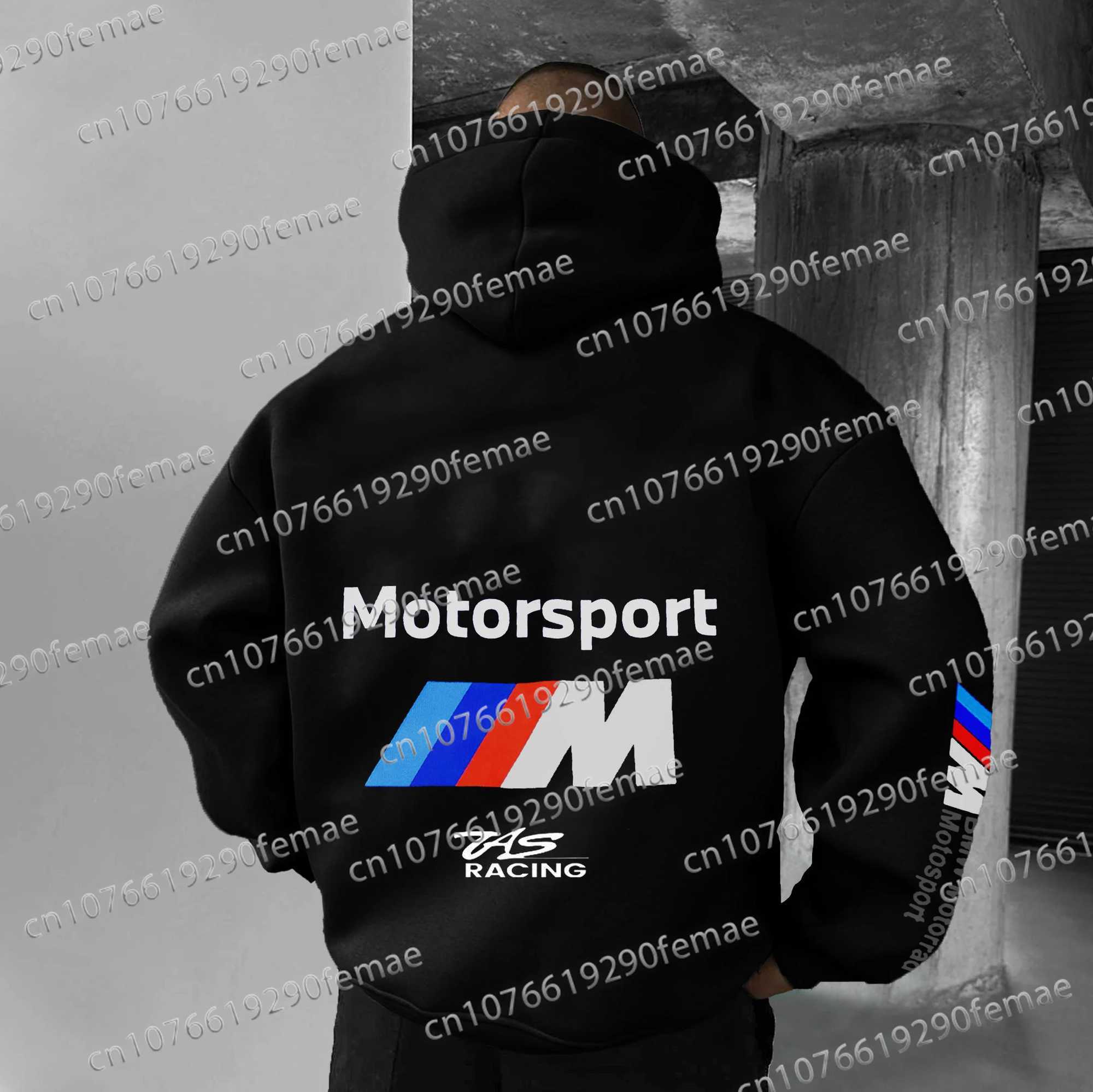 Men's Hoodies Sweatshirts 2024/25 Hot Selling BMW Racing Printed Pattern Mens Fashion Hoodie Daily Strt Trend Comfortable Top T241204