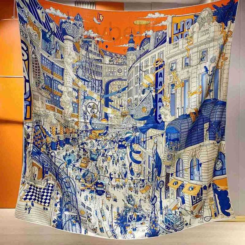 Scarves Designer Fubao Avenue double-sided same color autumn and winter silk cashmere large square scarf for warmth silk wool scarf for women luxury shawl for warmth