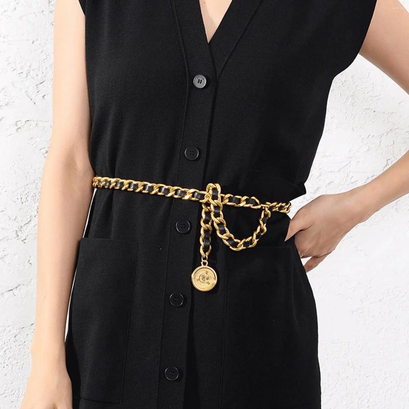 Belts Waist Chain Belt Decorate Flexible Buttons Delicate Waistband For Female Bridal