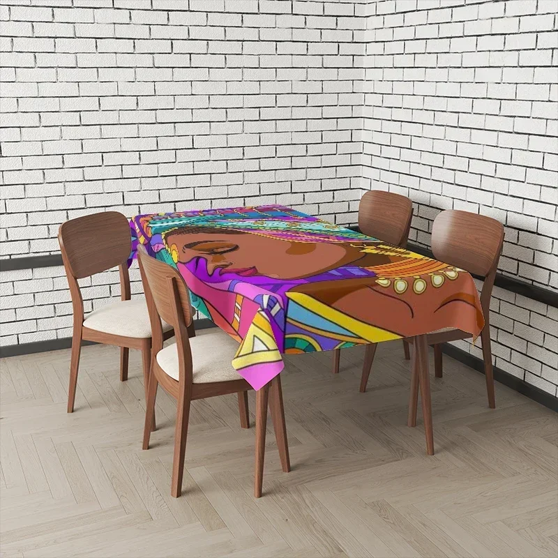Home Tablecloths for Dining Tables Anime Decoration and Rectangular Table Accessories Waterproof Cloth-XS