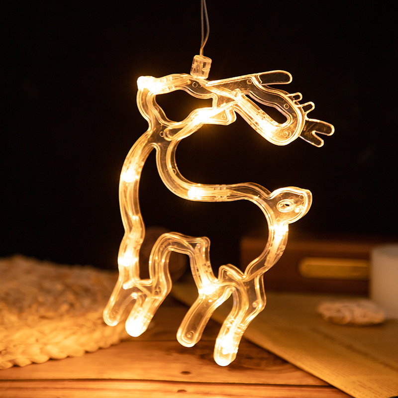 LED Christmas Light String with Suction Cups for Trees and Windows