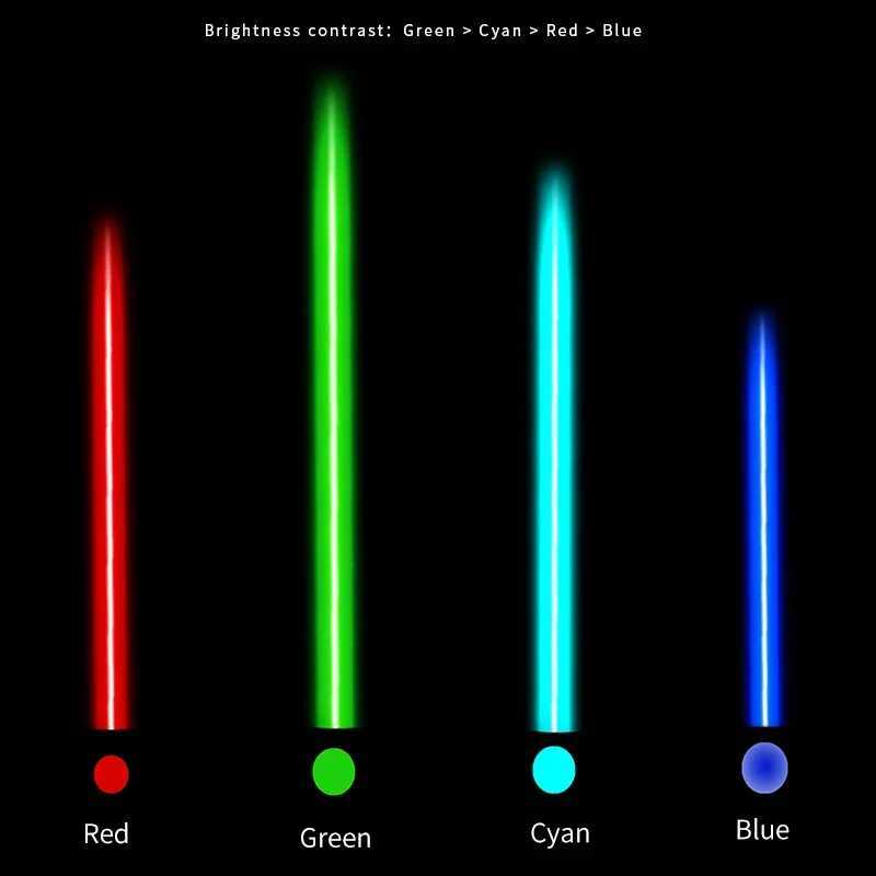 Aenfor 500-510nm blue laser pointer 532nm green laser pointer 650nm red laser built-in USB charging beam pointer pen T241218 - view 3