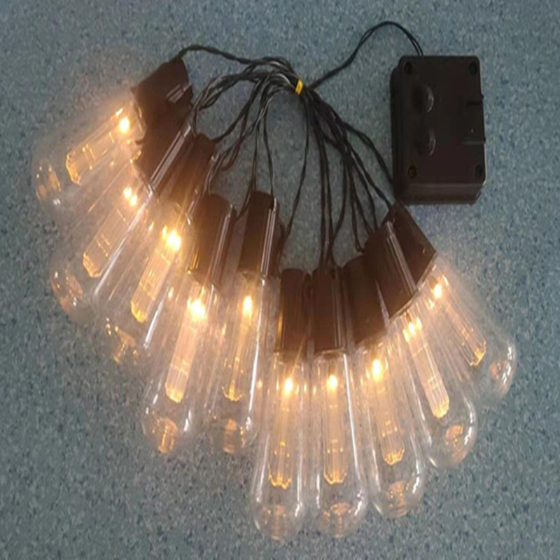 Decorative Cross Border LED Globe Light String - Solar Powered with Built-in Battery Box for Yard Lighting