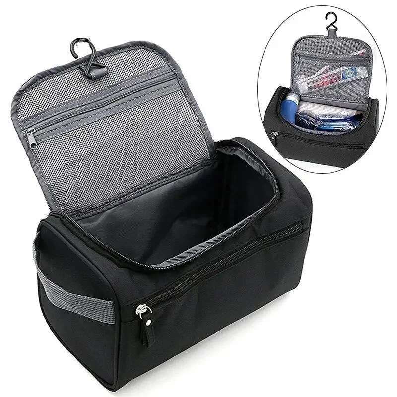 Backpack Portable Makeup Bag Unisex Capacity Waterproof Cosmetic Organizer Toiletry Hanging Case Pouch For Women Men Wash Shaving Make Up