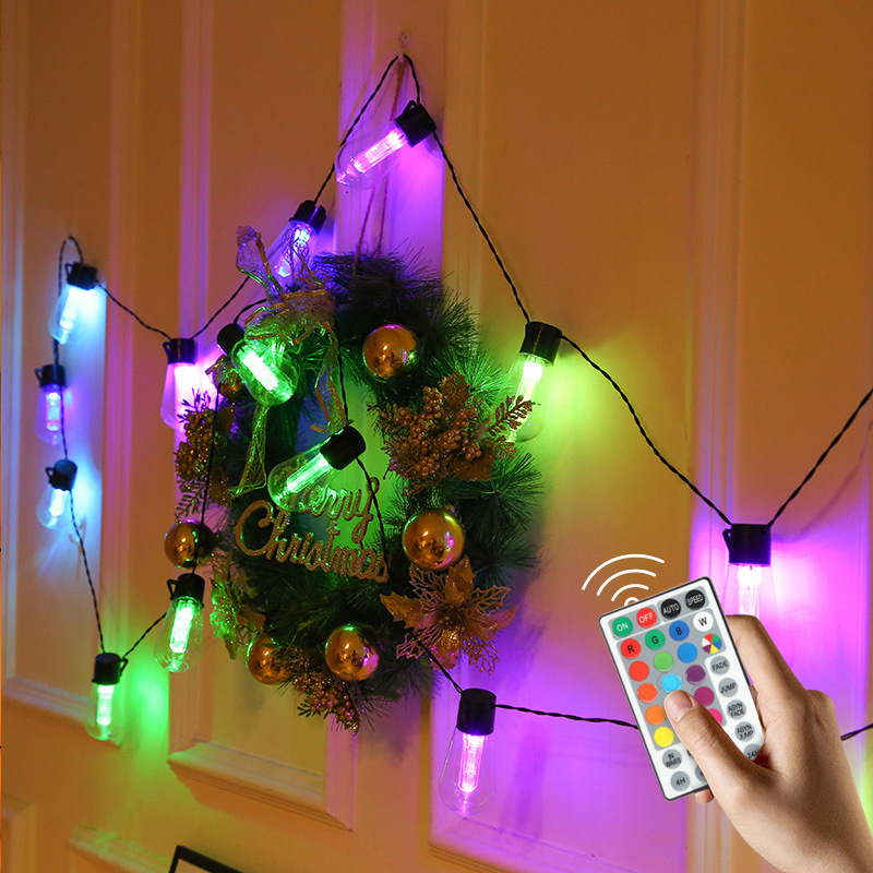 Decorative Outdoor RGB Globe Ball Light String - Weather-Resistant USB Colored Lighting