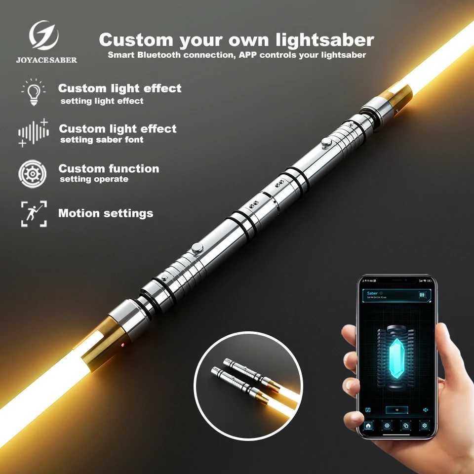Pixel Lightsaber Bastila Shan Light Saber Neopixel Double-edged Laser Sword Metal Handle Cosplay Heavy Dueling Xenopixel Sabers W241218