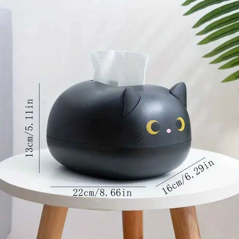Cute Cat Tissue Box Napkin Storage Box Kitchen Paper Container Desktop Toilet Paper Holder Nordic Style A Decoration Y241218