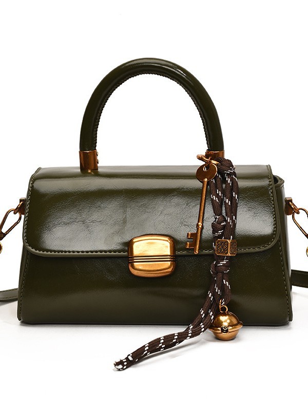 Womens Designer Bags - Stylish Black & Brown Oil Wax Leather Handbag, Single Shoulder Or Crossbody, Ideal Casual Bag For Women New Free Delivery Desig