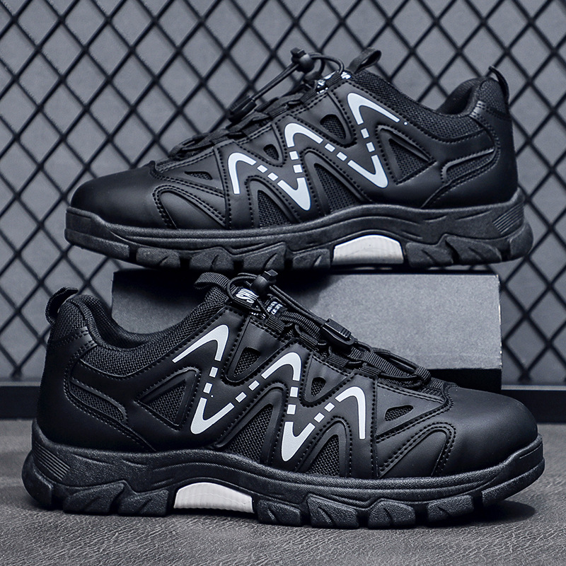 2025 new mens shoes casual sports shoe classic black beige men outdoor hiking trendy workwear hot trainers sneakers 39-48