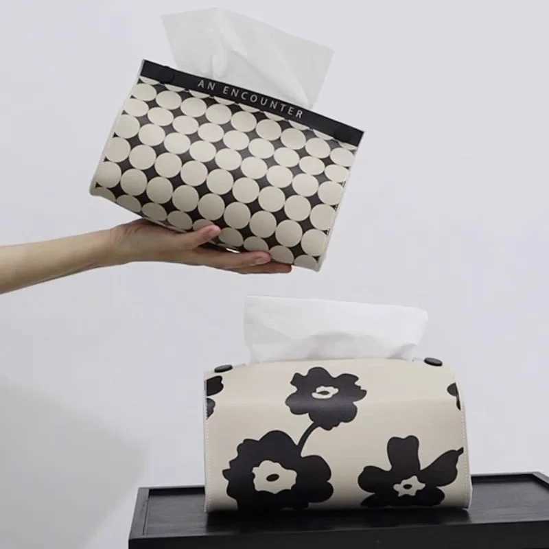Leather tissue holder household paper towel storage box used for storing daily life Ro detachable tissue box car cardboard box Y241218