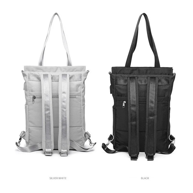 Women backpack Waterproof Stylish Laptop Backpack 13 13.3 14 15.6 inch Korean Fashion Oxford Canvas USB College Backpack bag fem 241226