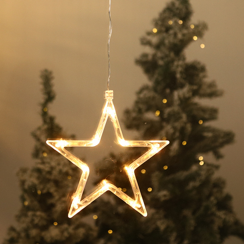 LED Christmas Light String with Suction Cups for Trees and Windows