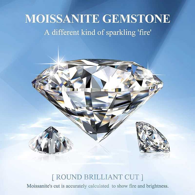 Wholesale D-color moissanite loose stone 0.1-12.0ct VVS1 certified moissanite laboratory diamonds pass the testing instrument W241214