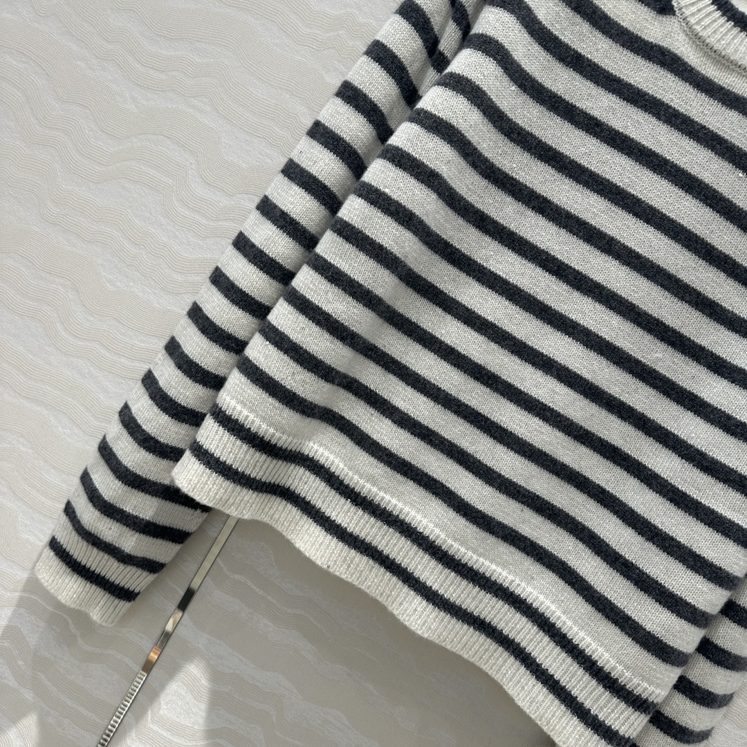 DE07 French striped stand-up collar two wear double style lazy wind andy fleece sweater women's fall and winter explosion of knit sweater half hi