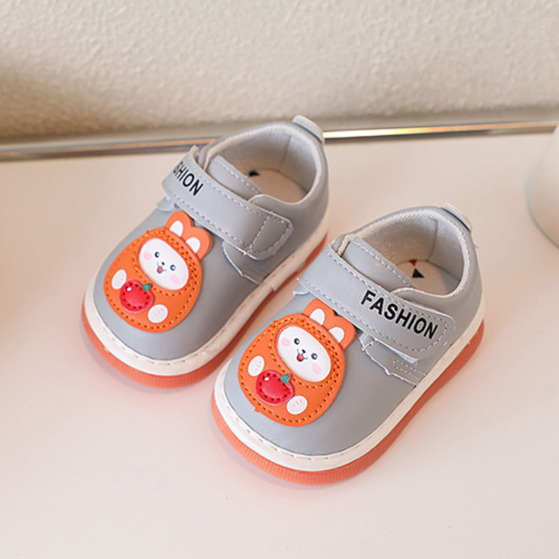 2025 Baby Newborn Casual Squeaky Shoes Toddler Soft Bottom First Walking Shoes Cutefeet Children's Sneakers Rabbit Cartoon Kids Shoes Sizes 16 - 