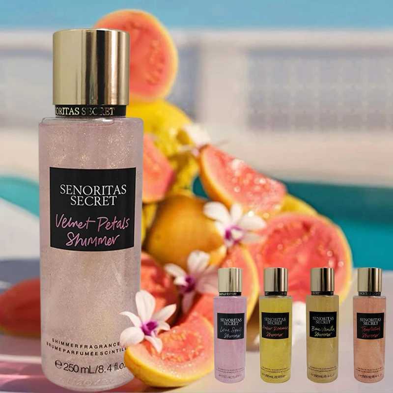 Womens Secret Quicksand Fragrance Body Spray Pheromone Dating Essential 250ml Gilded Perfume Light Fragrance Charm Attraction XJ250704