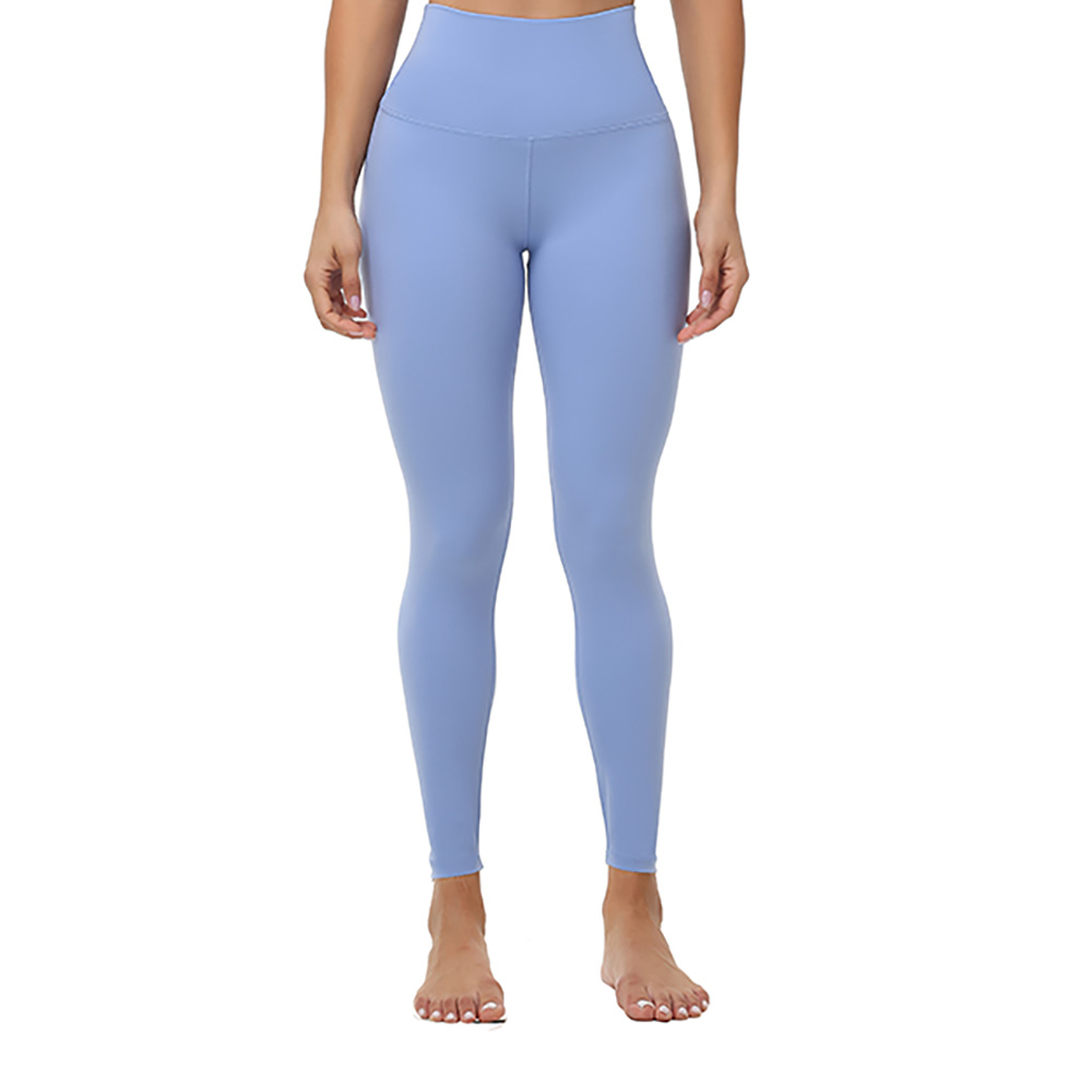 Bemiutp Naked Feel Yoga pants High Waist Sports Gym Wear Leggings Elastic Fitness Lady Outdoor Sports Trousers