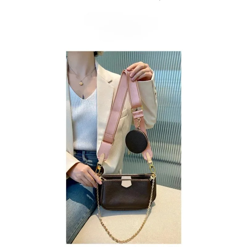 Fashionable womens bag with adjustable cross body shoulder bag accessories with solid color handbag and bottom strap 241218