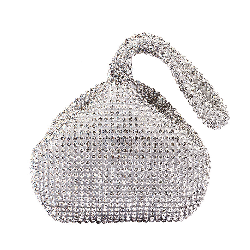 Soft Rhies Small Evening Dias Day Clutch Zipper Pocket Money Purse With Black Gold Sier Bags