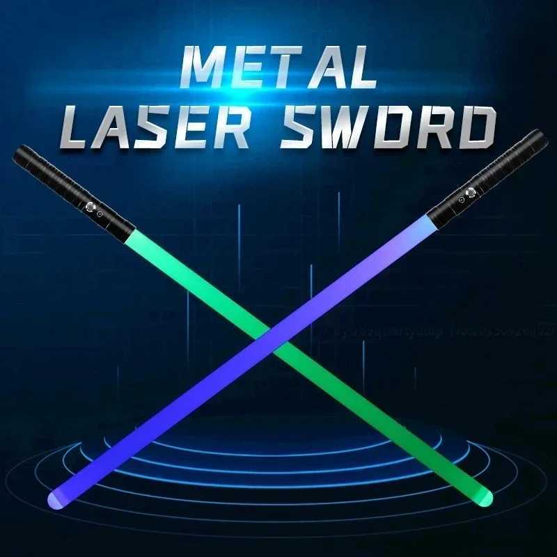 New 78cm alloy laser sword lightsaber Fierce combat foldable new pixel lightsaber Kpop light stick childrens gift box fun toys W241218