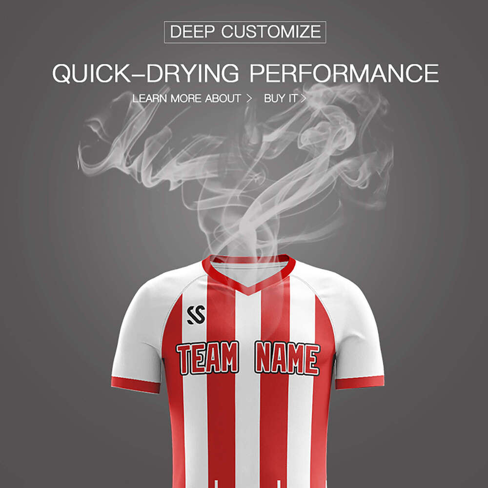 2025 Men/Kids Custom Soccer Jersey Sets Personalized Vertical Stripes Print Team Player Name Number Outdoor Game Sport Shirt