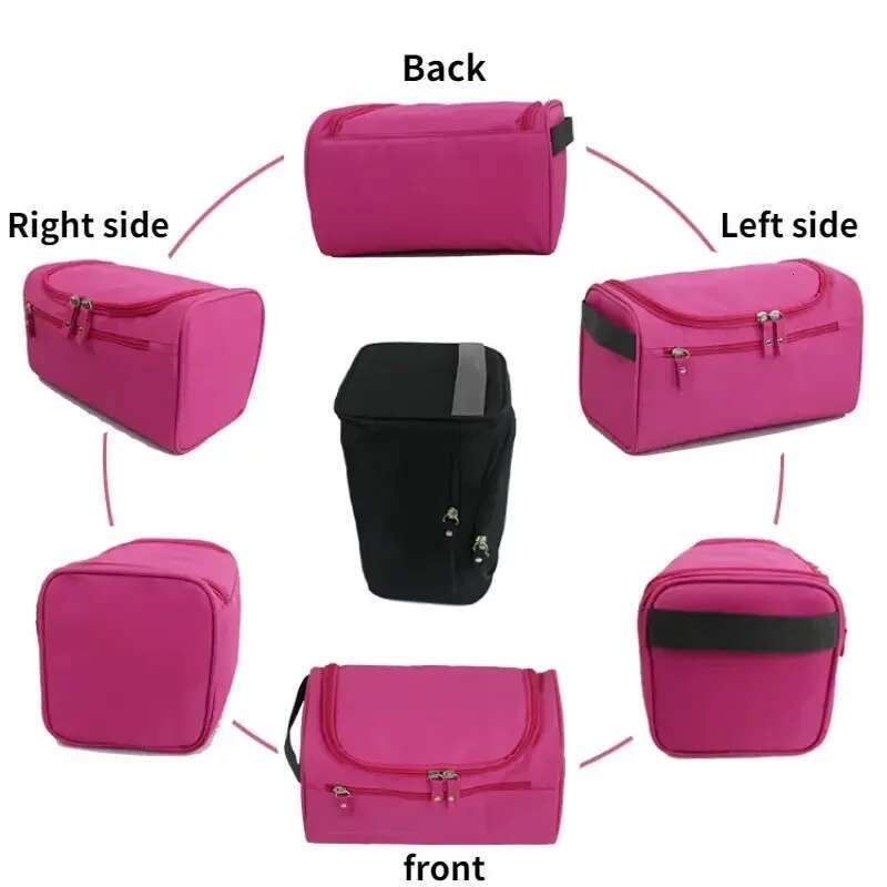 Backpack Portable Makeup Bag Unisex Capacity Waterproof Cosmetic Organizer Toiletry Hanging Case Pouch For Women Men Wash Shaving Make Up