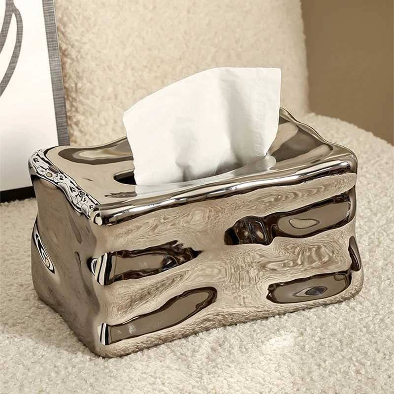 (EpeiusHe) Ceramic paper box household tissue box storage box dining table coffee table he decorates Nordic Ins Y241218