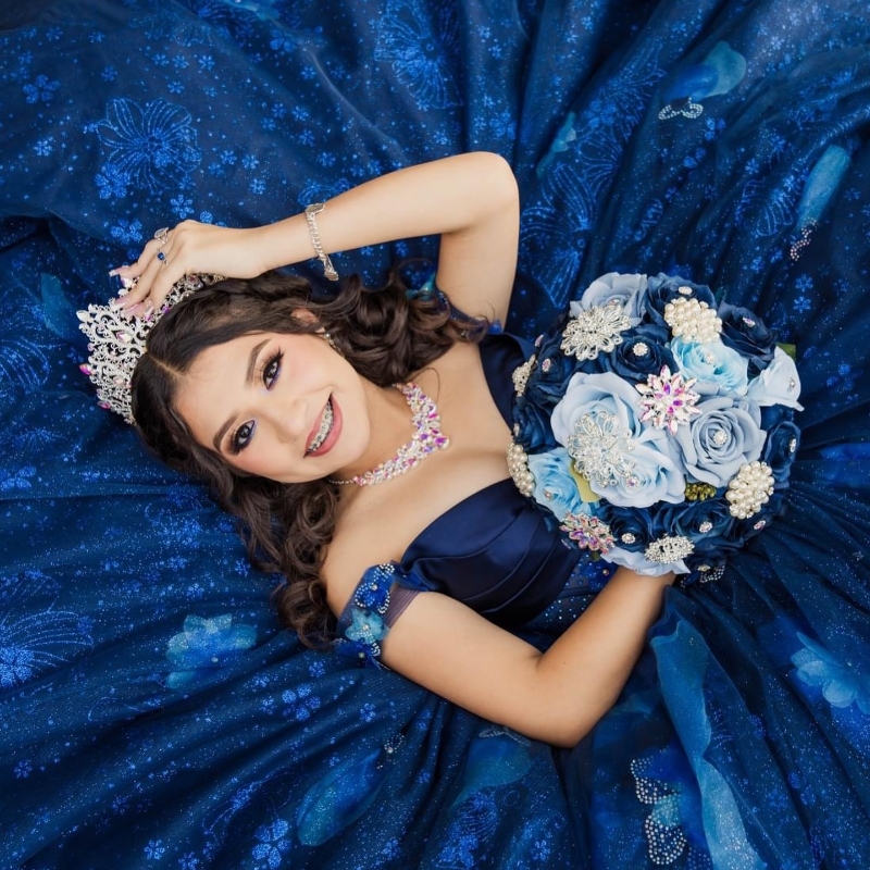 Navy Blue Off The Shoulder Ball Gown Quinceanera Dresses Sequin Applique Beads Sweet 16 Dress Party Birthday Corset Princess Vestidos De 15 Anos