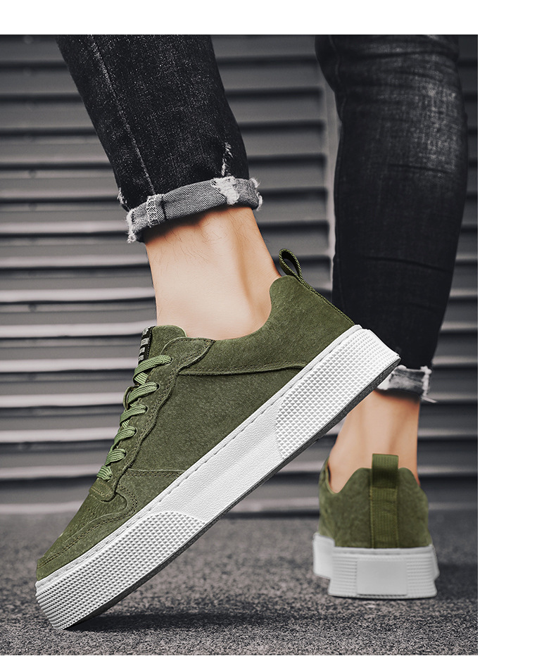 2025 spring summer autumn trend wear-resistant men's shoes comfortable thick soles 100 board shoes light fashion casual sports shoes