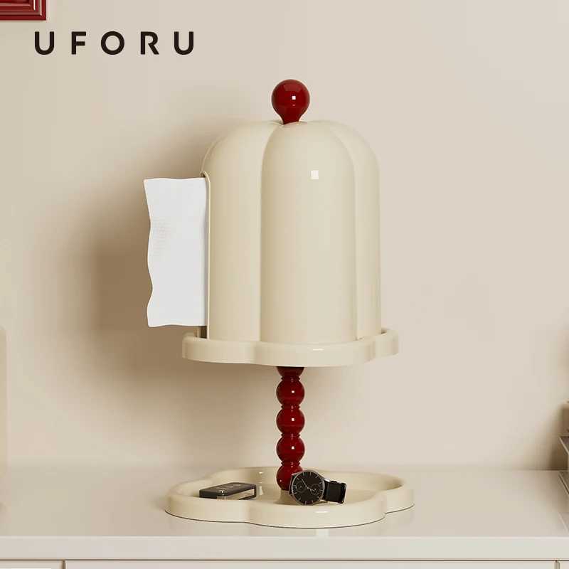 UFORU French retro tissue box with advanced box feel innovative lifestyle luxurious paper box Y241218