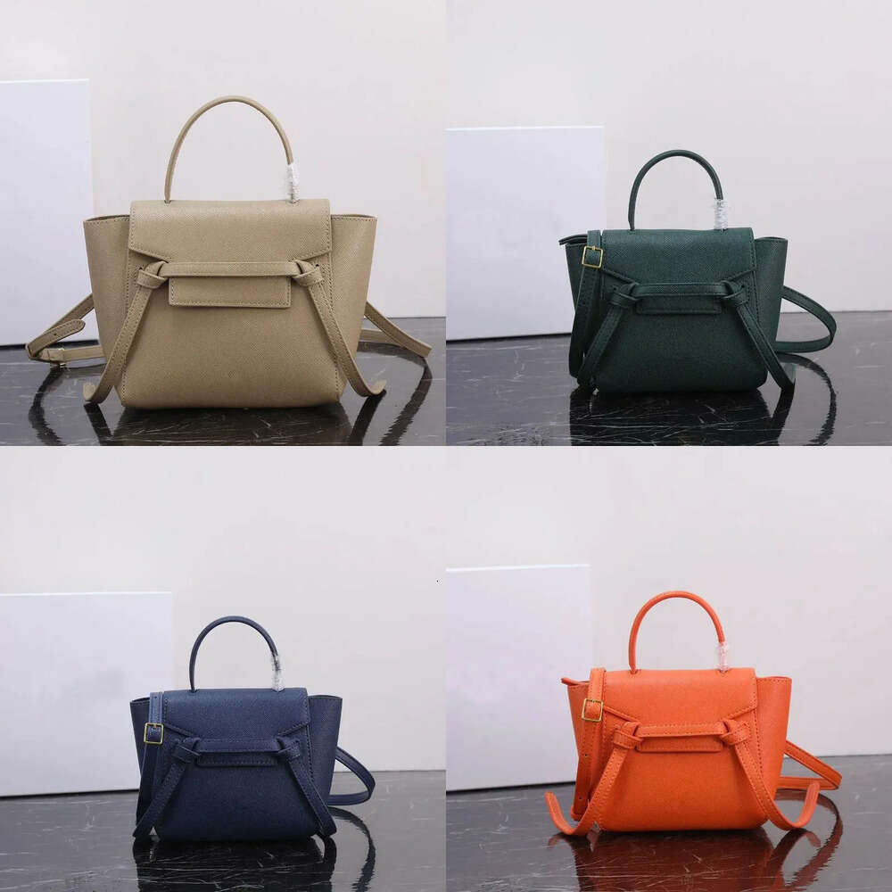 A handbag belt nano Designer high quality pochette Womens purse lady the tote fashion shoulder bag Real Leather crossbody clutch strap man green woman bags 10a