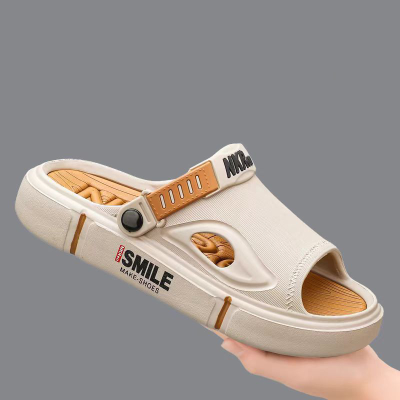 New Free Shipping For Mens summer outdoor slippers are non slip and wear-resistant Outdoor sports fashionable thick soled beach sandals