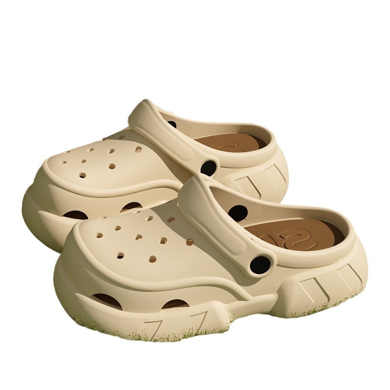 Simple High-End Hole Shoes Women's super Thick Soles Heightened Sandals Beach Fashion & NEW Versatile Soft-Soled Slippers 2025 Designer Footwear