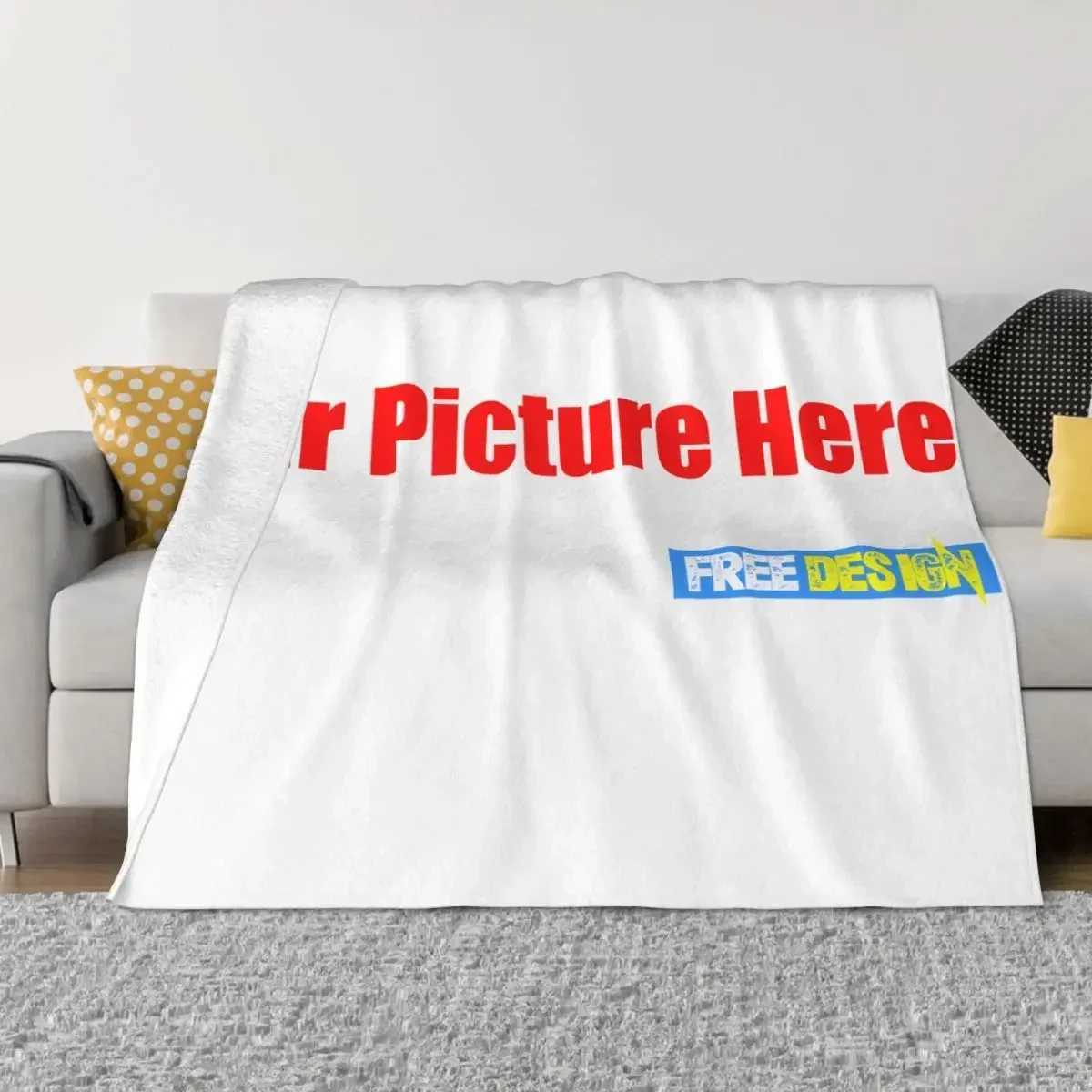 Blanket Flannel Spring Autumn Your Picture Here Free Design Customized Warm Throws For Winter BeddingC241218