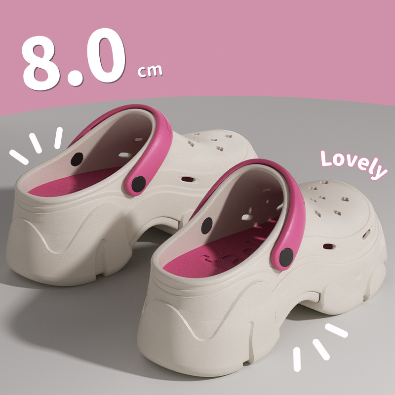 EVA Summer Slippers New Sandals for Women 2025 Outdoor Clogs Thick-soled Slippers Women's Flip-flops Non-slip Home Slippers