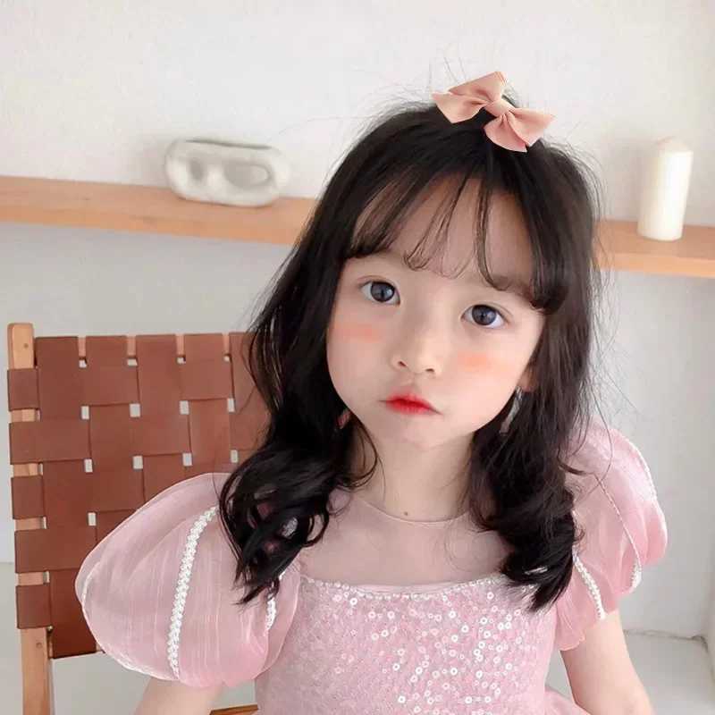 10Pcs/Set Big Bow Flower Elastic Hairbands Children Girls Sweet Hair Ties Fashion Headbands Hair Accessories Rubber Band For KidXJ241217