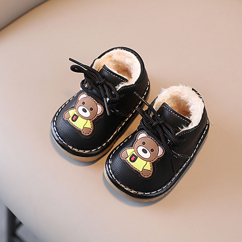 Infant Winter First Walkers Shoes Plush Warm Baby Girl Shoes Cute Cartoon Casual Boy Shoes Littlesprouts Flat Soft Comfortable Toddler Shoes Sizes 16 