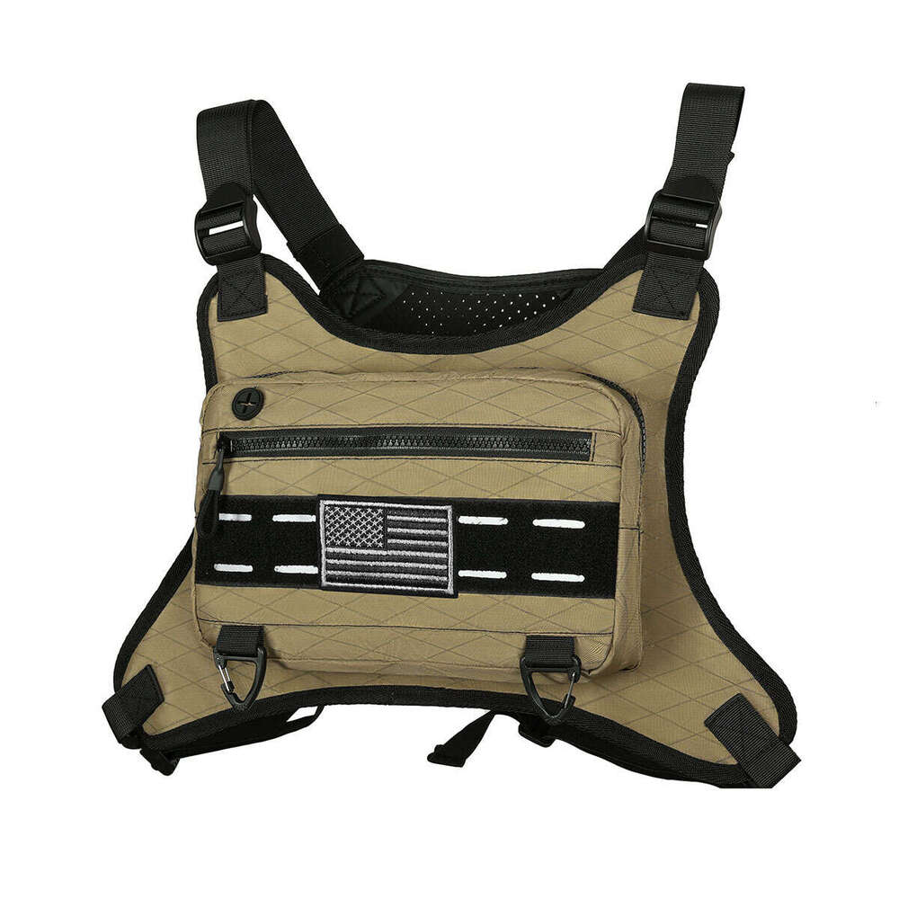 Backpack Sports Bag For Men, Tactical Backpack Fits Pistol, Adjustable Anti Theft Chest Pack Breathable Running Vest Pouch