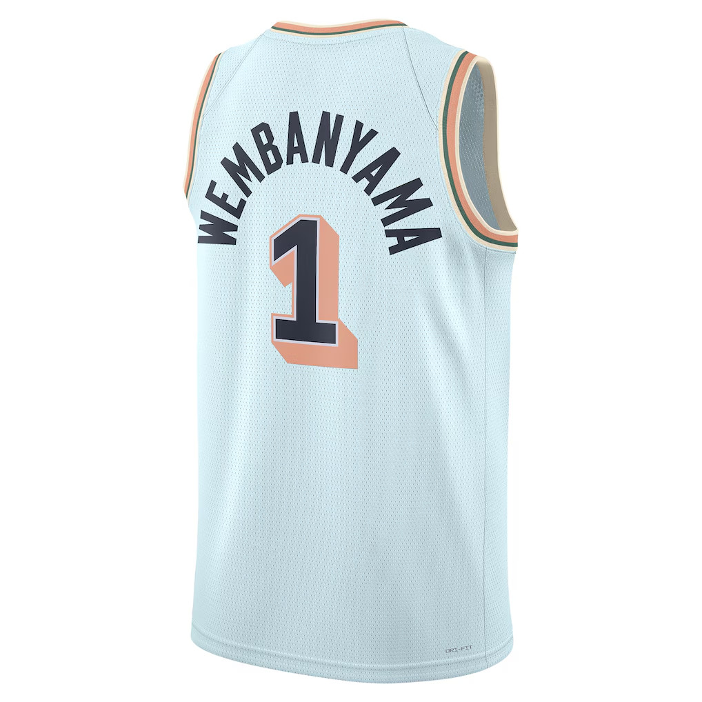 Victor Wembanyama Jersey Spur Basketball Jerseys De Aaron Fox Dylan Harper Stephon Castle Keldon Johnson Devin Vassell Harrison Barnes Kelly Olynyk Ci