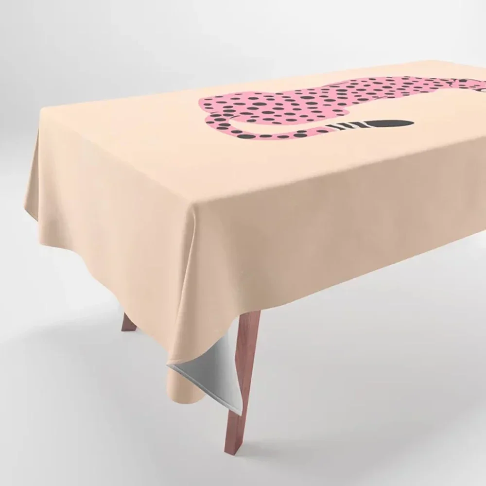 Colorful Geometric Pattern Printed Tablecloths Home Decor Rectangular Party Smudge Resistant Dust Cloth LWE2