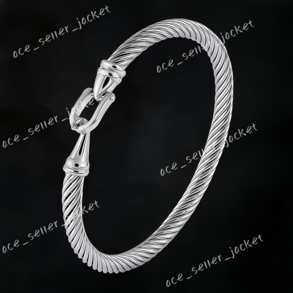 wire bracelet armband cable luxury bracelets david yermanly bracelet designer for women men fashion jewelry pearl cross diamond hip hot jewelrys wedding gift 75d