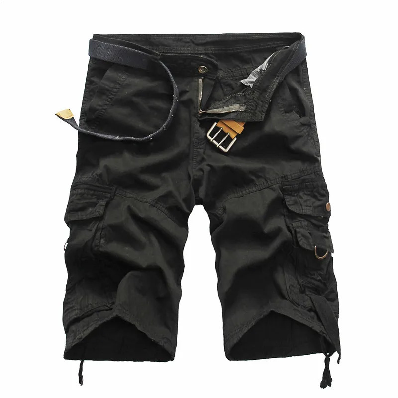 Summer Cargo Shorts Men Cool Camouflage Cotton Casual Mens Short Pants Clothing Comfortable Camo Men Cargo Shorts No Belt 250529CJ
