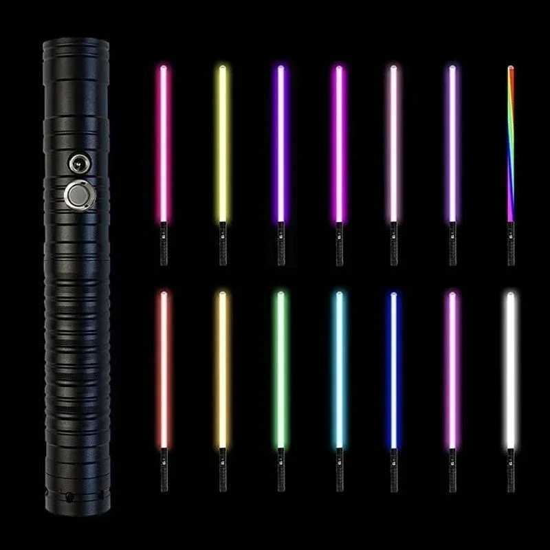 New 78cm alloy laser sword lightsaber Fierce combat foldable new pixel lightsaber Kpop light stick childrens gift box fun toys W241218